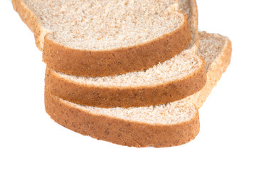 Stacked whole wheat bread slices