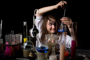 scientists conducting experience