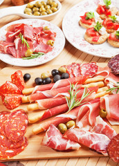 Italian prosciutto di Parma