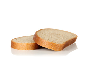 Two slices of bread.