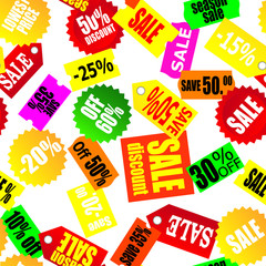 Sale badges seamless background