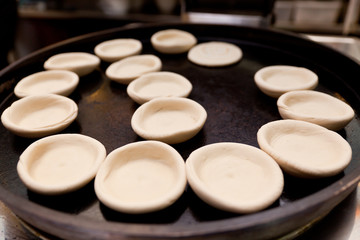 Lotus-leaf-shaped pancake, a kind of Chinese food