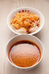 Cold noodle, a Chinese food in Xi'an