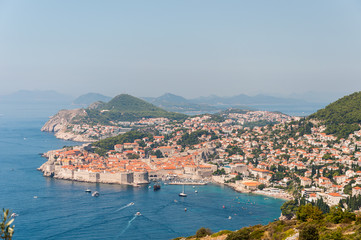 Fototapeta na wymiar Old town of Dubrovnik in Croatia.