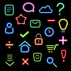 neon icons