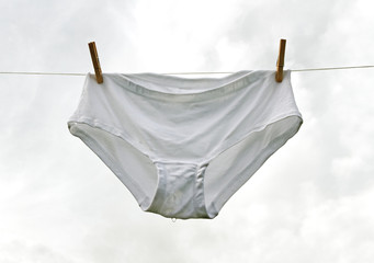 Wet underwear.