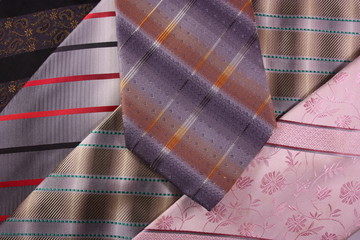 Multicoloured neckties