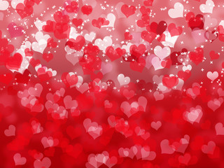 Valentine's day background with hearts