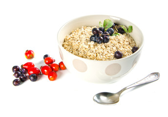 oat flakes with berris