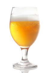 glass with  beer