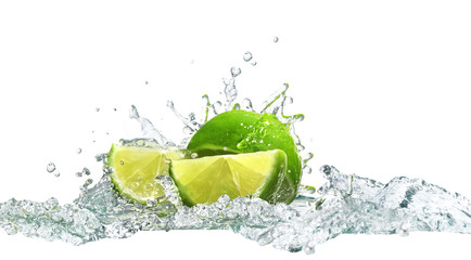 lime and water - obrazy, fototapety, plakaty