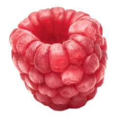 one ripe raspberry