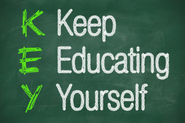 Obraz premium Keep education yourself