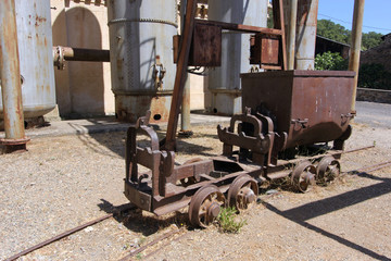 Fototapeta na wymiar Zakupy Montevecchio kopalni na Sardynii