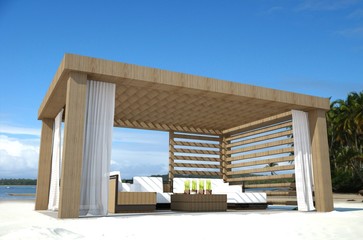 Pavillon am Strand