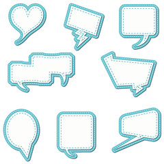 Vector Set Speech Bubbles