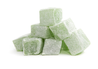 Turkish delight isolated