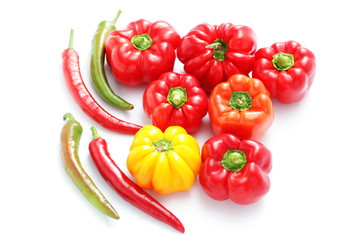 colored peppers