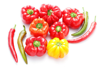 colored peppers
