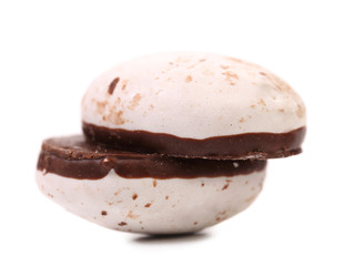 white Kiss Cookie with chocolate
