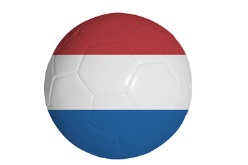 Dutch flag graphic on soccer ball