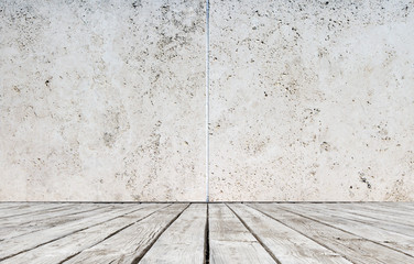 floor and concrete wall