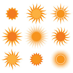 vector collection: sun icons