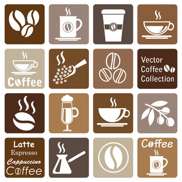 vector collection: coffee icons