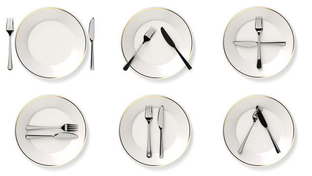 Cutlery positions