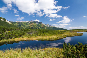 Fototapeta na wymiar Mountain lake - High Tatras, Slovakia, Europe