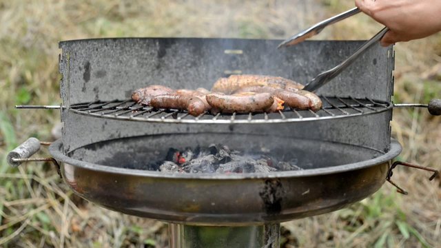 Turning Meat on the Barbecue