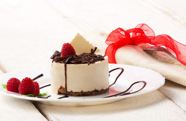 cup-cake with raspberry