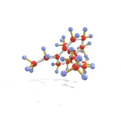 Molecule, 3D render.
