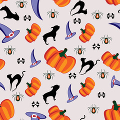 Halloween seamless pattern