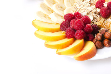 beautiful dessert with raspberry