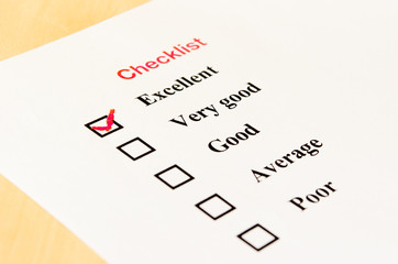 Obraz premium checklist