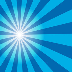 Abstract sun blue background