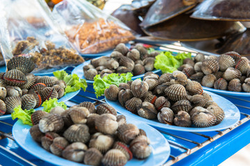 ready to eat seafood on the beach