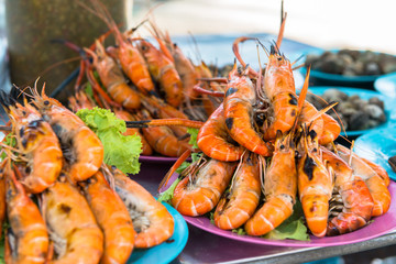 ready to eat seafood on the beach