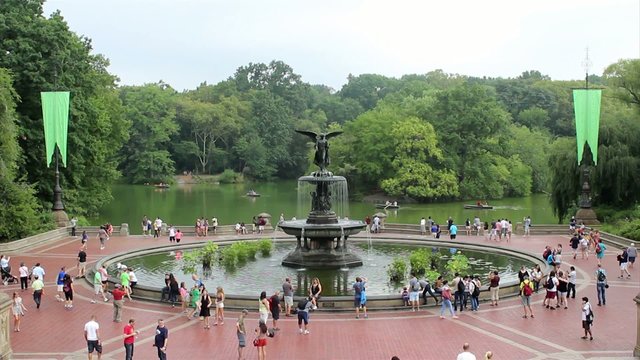 Bethesda Terrace and Fountain at Central Park, New York