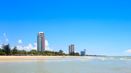 Fototapeta premium Plaża Cha-am w pobliżu Hua Hin