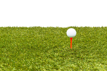 golf-ball on course
