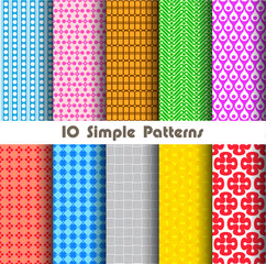 simple patterns collection for making seamless background