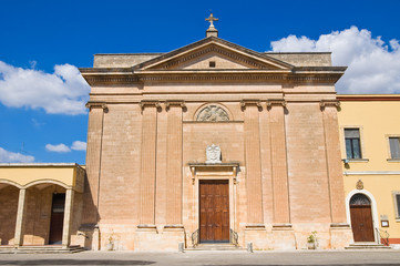 Fototapeta na wymiar Kościół Sacro Cuore. Manduria. Apulia. Włochy.
