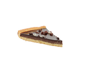 Slice of chocolate tart