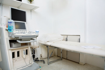 Medical Room With Ultrasound Machine