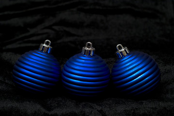 Blue Christmas baubles