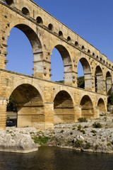 Fototapeta na wymiar Pont du Gard