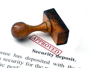 Naklejka premium Security deposit