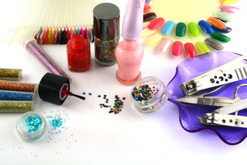 Glitter for nail polish